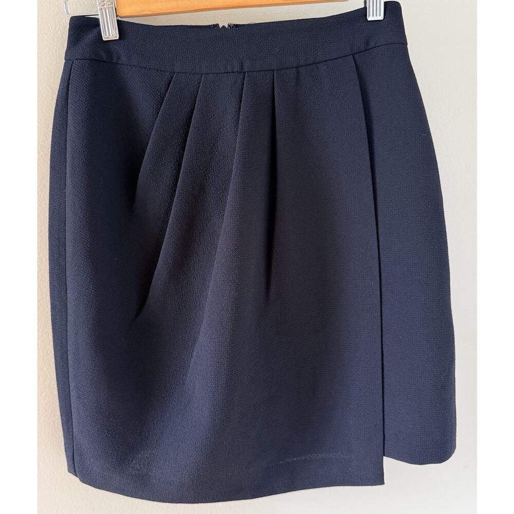 Club Monaco Pleated Black Mini Skirt Women’s Size 0 Elegant Preppy Classic
